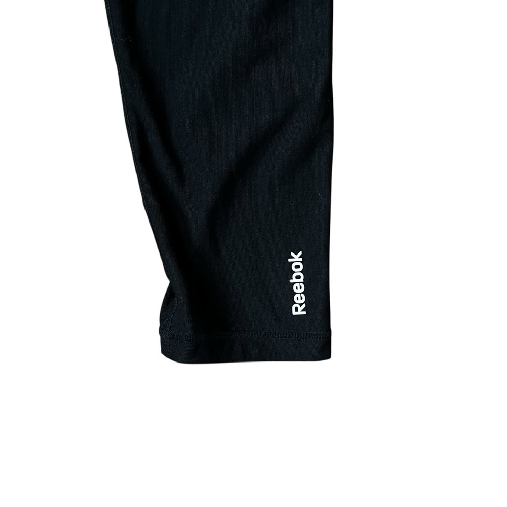 Reebok XL Black Women’s Leggings Running Yoga Polyester Spandex - Picture 2 of 5